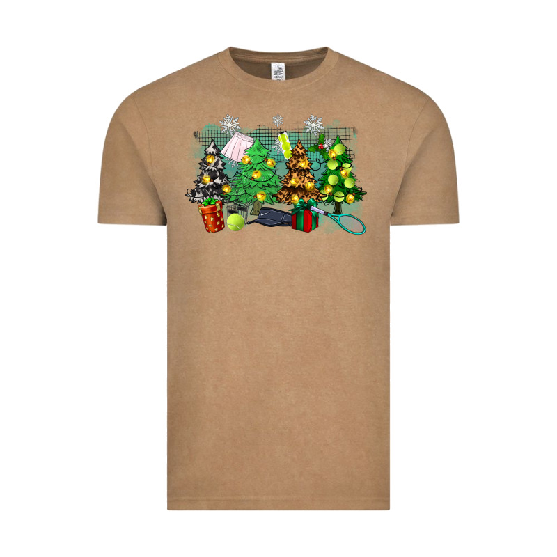 Christmas Trees With Tennis Vintage Tee by Zillion Design Studio | Teevron