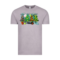Vintage Zinc christmas trees with tennis Vintage Tee - Zillion Design Studio