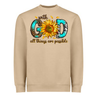 Mushroom with god all things possible Heavyweight Sweatshirt - RanaPortraitStore