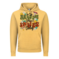 Vintage Mustard be the reason someone smiles today Vintage Hoodie - MaliasSmallBusiness