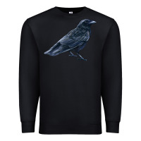 Black American Crow Premium Sweatshirt - LillyAllenDesigns