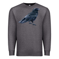 Charcoal Heather American Crow Premium Sweatshirt - LillyAllenDesigns