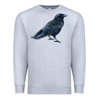 Heather Grey American Crow Premium Sweatshirt - LillyAllenDesigns