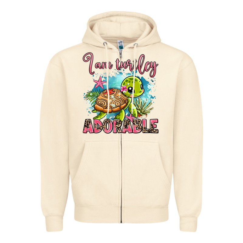 I Am Turtley Adorable Zipper Hoodie by AdoDesignShop | Teevron