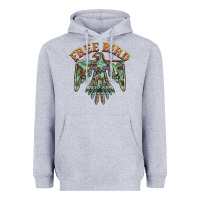 Heather Grey free bird feathers thunderbird Heavyweight Hoodie - BarkalooDesign