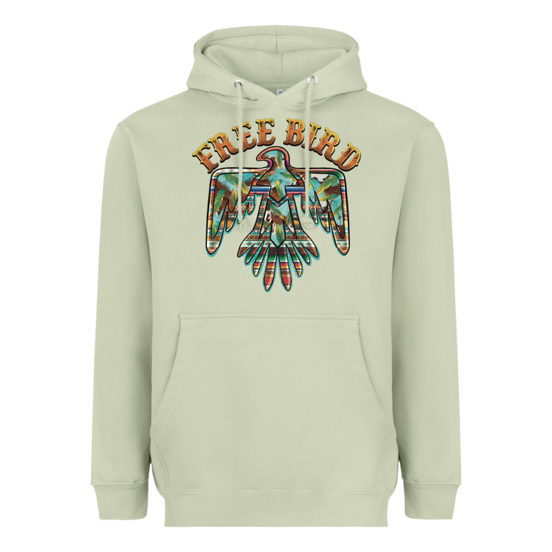 Free Bird Feathers Thunderbird Heavyweight Hoodie by BarkalooDesign | Teevron