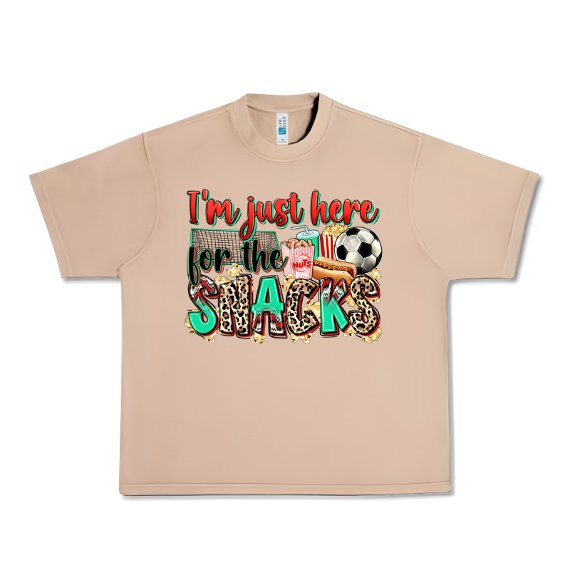 I'm Just Here For The Snacks Soccer Urban Heavy Tee by Zillion Design Studio | Teevron