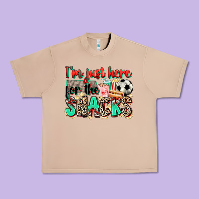 I'm Just Here For The Snacks Soccer Urban Heavy Tee Designed By Zillion Design Studio