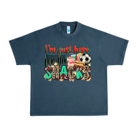 Midnight Navy i'm just here for the snacks soccer Urban Heavy Tee - Zillion Design Studio