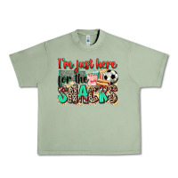 Oil Green i'm just here for the snacks soccer Urban Heavy Tee - Zillion Design Studio