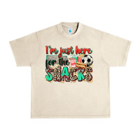 Sandshell i'm just here for the snacks soccer Urban Heavy Tee - Zillion Design Studio