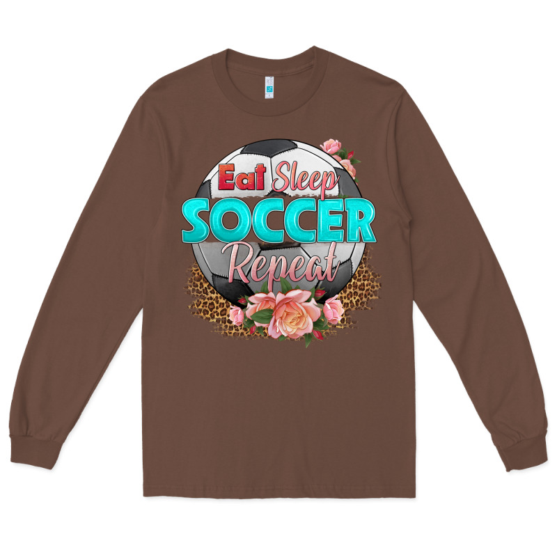 Eat Sleep Soccer Repeat Long Sleeve Tee by HRA Design Shop | Teevron