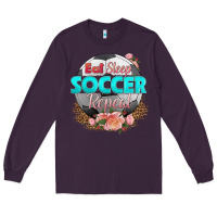 Plum eat sleep soccer repeat Long Sleeve Tee - HRA Design Shop