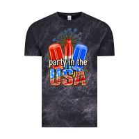 Cloud Black party in the usa popsicles billie wilder Vintage Tee - texasbilliewilder