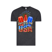 Vintage Black party in the usa popsicles billie wilder Vintage Tee - texasbilliewilder