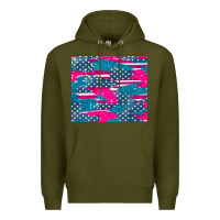 Army Green usa flag Premium Hoodie - AdoDesignShop