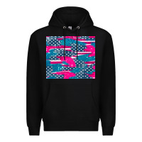 Black usa flag Premium Hoodie - AdoDesignShop