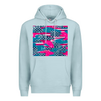 Blue Mist usa flag Premium Hoodie - AdoDesignShop