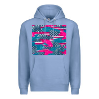 Colony Blue usa flag Premium Hoodie - AdoDesignShop