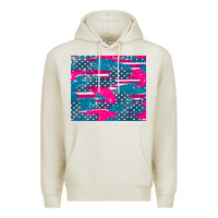 Oatmeal Heather usa flag Premium Hoodie - AdoDesignShop