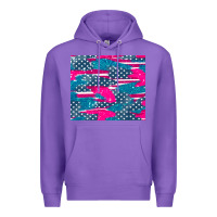 Purple usa flag Premium Hoodie - AdoDesignShop