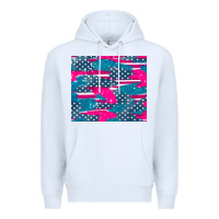 White usa flag Premium Hoodie - AdoDesignShop