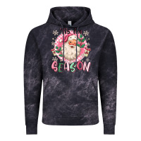 Cloud Black pink santa 'tis the season Vintage Hoodie - MaliasSmallBusiness