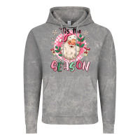 Pink Santa 'tis The Season Vintage Hoodie | Teevron