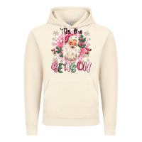 Vintage Artic pink santa 'tis the season Vintage Hoodie - MaliasSmallBusiness