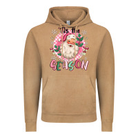 Vintage Camel pink santa 'tis the season Vintage Hoodie - MaliasSmallBusiness