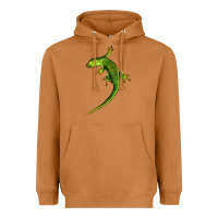 Meerkat Green Lizard Illustrations Heavyweight Hoodie - LillyAllenDesigns