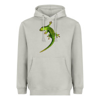 Moon Dust Green Lizard Illustrations Heavyweight Hoodie - LillyAllenDesigns
