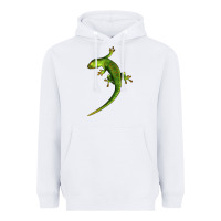White Green Lizard Illustrations Heavyweight Hoodie - LillyAllenDesigns