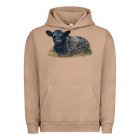 Pigment Burro Black Angus Calf Illustrations Urban Hoodie - LillyAllenDesigns