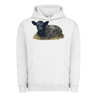 Pigment Lunar Rock Black Angus Calf Illustrations Urban Hoodie - LillyAllenDesigns