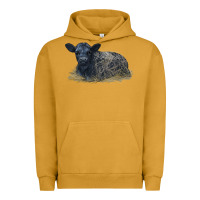 Pigment Peanut Butter Black Angus Calf Illustrations Urban Hoodie - LillyAllenDesigns
