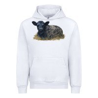 White Black Angus Calf Illustrations Urban Hoodie - LillyAllenDesigns