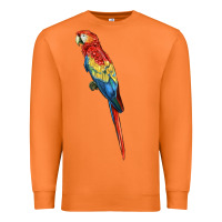 Carrot Scarlet Macaw Parrot Premium Sweatshirt - LillyAllenDesigns