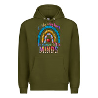 Army Green it takes a big heart to shape little Premium Hoodie - NancyCooperArtShop