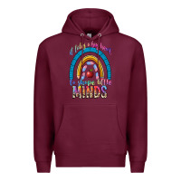 Burgundy it takes a big heart to shape little Premium Hoodie - NancyCooperArtShop