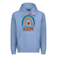 Colony Blue it takes a big heart to shape little Premium Hoodie - NancyCooperArtShop