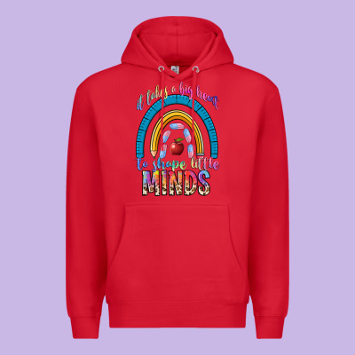 It Takes A Big Heart To Shape Little Premium Hoodie Designed By Nancycooperartshop