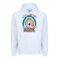 White it takes a big heart to shape little Premium Hoodie - NancyCooperArtShop