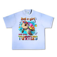 Grape Ice just a girl who loves turtles Urban Heavy Tee - texasbilliewilder