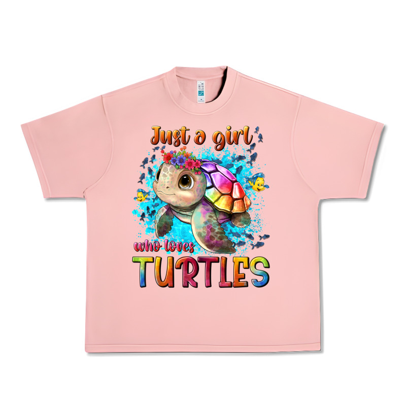 Just A Girl Who Loves Turtles Urban Heavy Tee by texasbilliewilder | Teevron