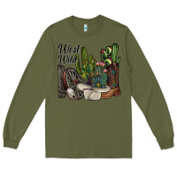 Army Green west wild Long Sleeve Tee - SublimationCraftShop