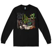 Black west wild Long Sleeve Tee - SublimationCraftShop