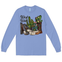 Colony Blue west wild Long Sleeve Tee - SublimationCraftShop