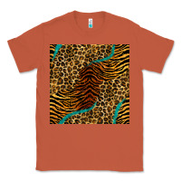 Copper safari animals turquoise glitter seamless pattern Classic Tee - BundleAndBundleShop