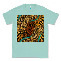 Seafoam safari animals turquoise glitter seamless pattern Classic Tee - BundleAndBundleShop